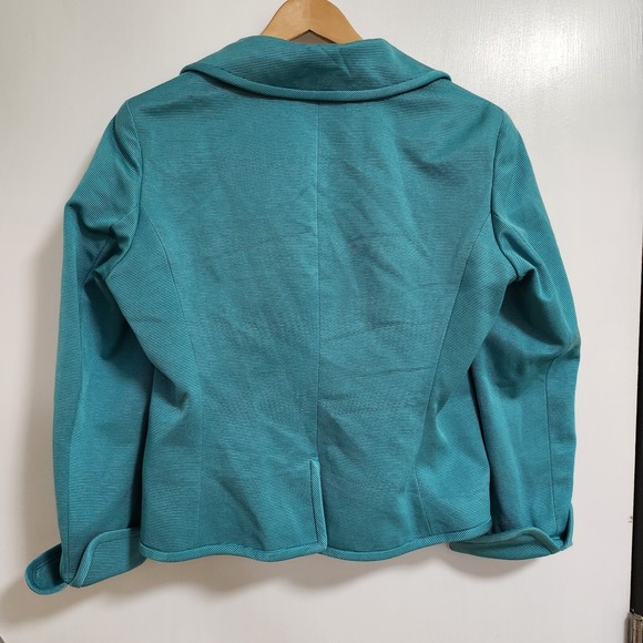 Talbots Double Breasted Grace Fit Blazer Cotton‎ Silk Blend - Picture 2 of 10